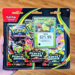 NEW Pokemon Perfect Order - 3 Pack Blister - Pokemon cards - Brand New & Sealed!
